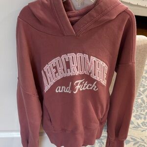abercrombie kids Rose Mauve Logo Hoodie